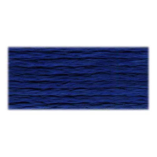 DMC 1008F Satin Floss S820 Dark Royal Blue True North Yarn Co.
