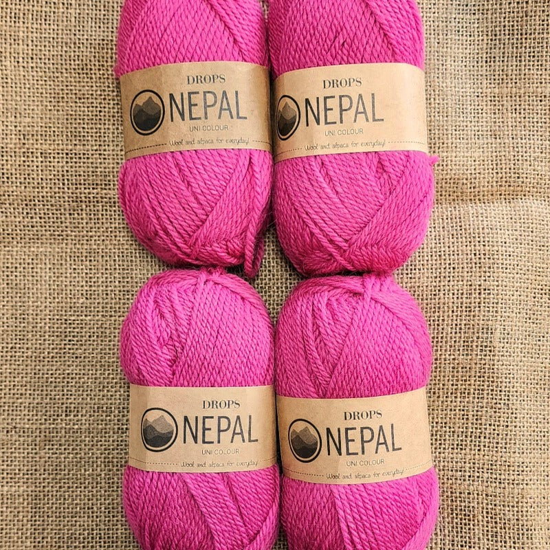 Drops Nepal Uni Colour 3608 Deep Red