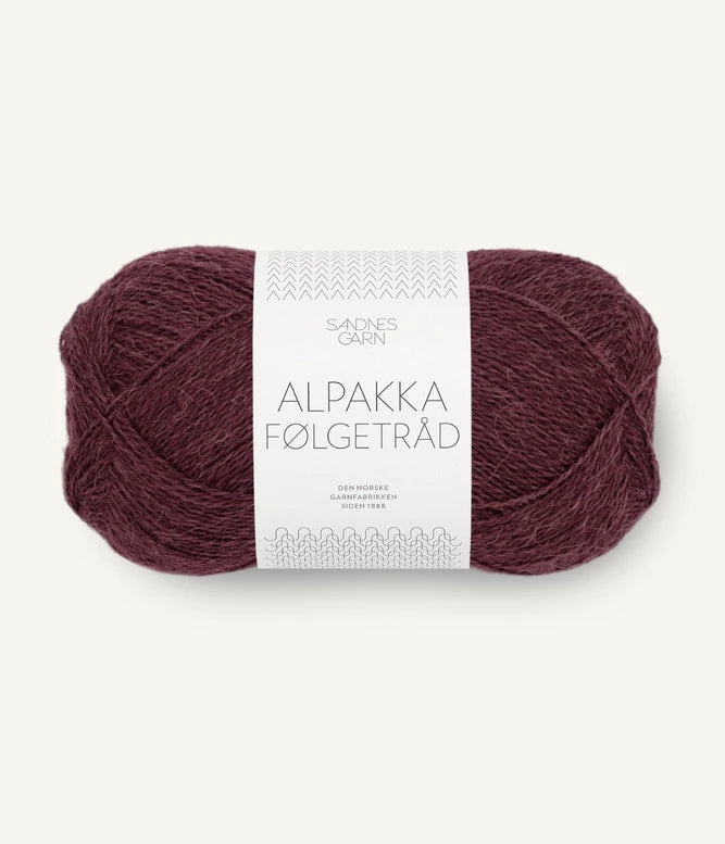 SandnesGarn Alpakka Folgetrad - 4372 Deep Burgundy – True SandnesGarn Alpakka Folgetrad - 4372 Deep Burgundy – True