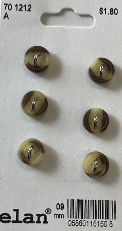 Elan Gold Shank Button, 15mm (5⁄8″) – True North Yarn Co.